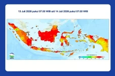 Suhu di Papua Barat...