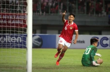 Potret Aksi Garuda Muda...