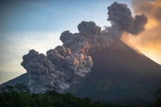 Penampakan Gunung Merapi...