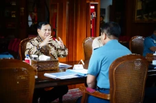 Menhan Prabowo Brainstorming...