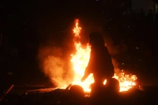 Aksi Buruh di Monas...