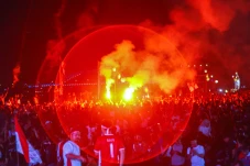 Potret Ribuan Pendukung...