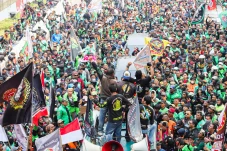 Aksi Demo Driver Ojek...
