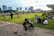 Libur Lebaran di Monas,...