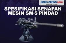 Senapan Mesin SM-5 Pindad,...