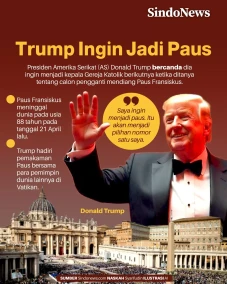 Trump Ingin Jadi Paus...