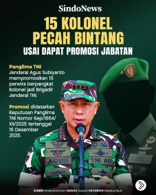 15 Kolonel Pecah Bintang...