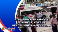 Bom Guncang Yangon Myanmar,...