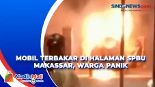 Mobil Terbakar di Halaman...
