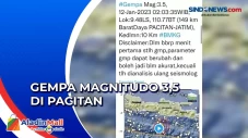 Gempa Magnitudo 3,5...