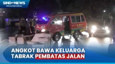 Tabrak Pembatas Jalan,...