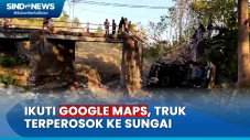 Truk Terjun ke Sungai...