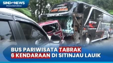 Bus Pariwisata Tabrak...