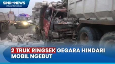 Laka 2 Truk di Tol Jakarta...