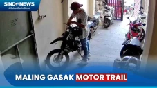 Aksi Maling Gasak Motor...