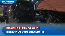 Mobil Tabrak dan Tersangkut...