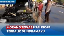 4 Orang Tewas Usai Pikap...