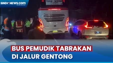 Bus Pemudik Tabrakan...