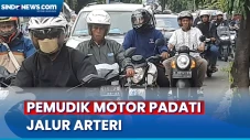Pemudik Motor Padati...