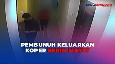 Momen Pelaku Bawa Koper...
