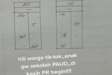 Viral! PR MTK Anak PAUD...
