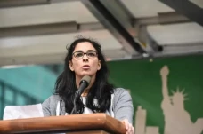 Komedian Sarah Silverman...