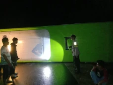 Bus AKAP Terguling di...