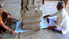 Pilar Gantung Kuil Veerabhadra:...