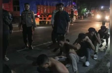 Polisi Ditabrak saat...