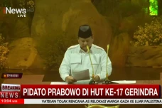 Di HUT Ke-17 Gerindra,...