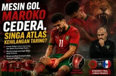 Mesin Gol Maroko Cedera,...