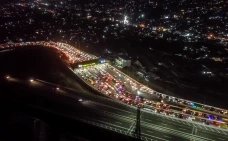 Kemacetan di Ruas Tol...