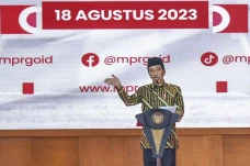 Jokowi Hadiri Peringatan...