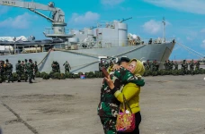 Potret Kepulangan Prajurit...