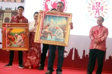 Lukisan Denny JA untuk...