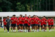 Latihan Timnas Indonesia...