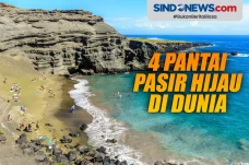 4 Pantai Berpasir Hijau...