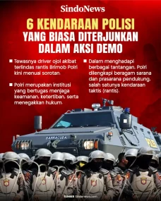 6 Kendaraan Polisi yang...