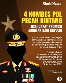 4 Kombes Pol Pecah Bintang...