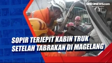 Sopir Terjepit Kabin...