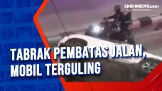 Tabrak Pembatas Jalan,...