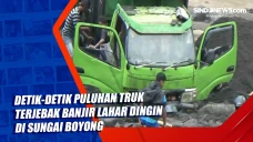 Puluhan Truk Terjebak...