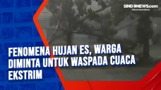 Fenomena Hujan Es, Warga...