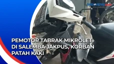 Pemotor Tabrak Mikrolet...