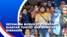 Sejumlah Buruh di Pematang...