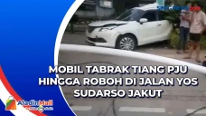 Mobil Tabrak Tiang PJU...