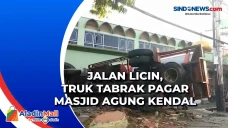 Jalan Licin, Truk Tabrak...