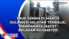 Truk Semen di Maros...