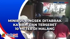 Minibus Ringsek Ditabrak...