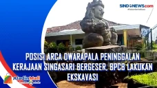 Posisi Arca Dwarapala...